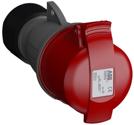 Розетка кабельная 32А 3Р+Е IP44 ABB 2CMA102040R1000