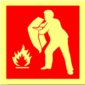 Пожарное полотно/кошма - знак IMO