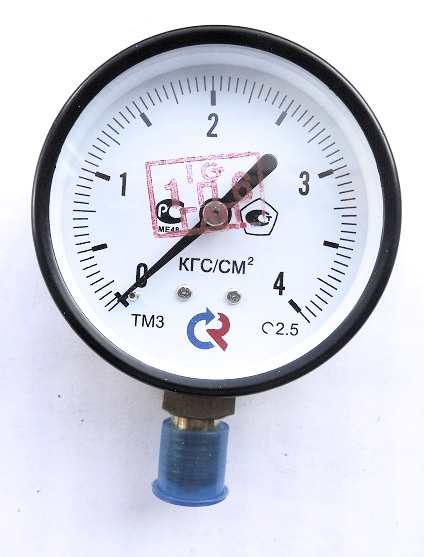 Манометр ТМ-310Р.00 (0-4 кг/см2) М12*1,5 63 мм
