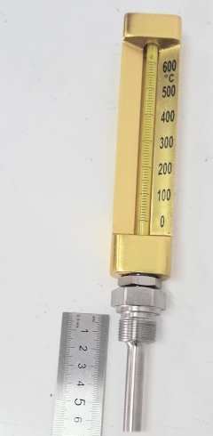 Термометр газовый 0-600 (L-63) М22*1,5 Россия