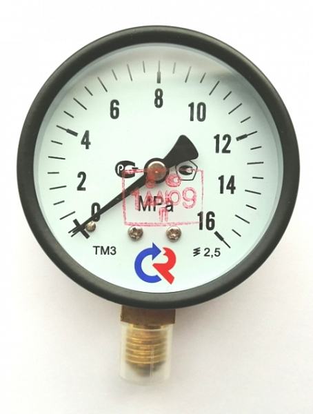 Манометр ТМ-310Р.00 (0-160 кг/см2) М12*1,5 63 мм