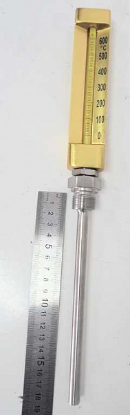 Термометр газовый 0-600 (L-180) М22*1,5